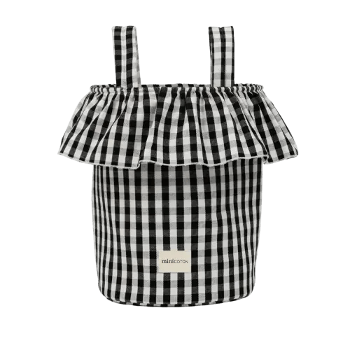 Basket Vichy - Black + White