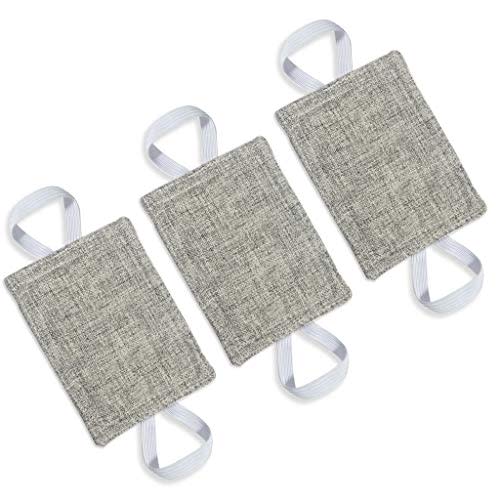 Door Silencer Padded Door Latch Cover, Baby Door Cushion Quiet Closer Door Lock Cover Universal Fit for No More Noise Light Sleeper Baby Nursery - 4 x 3 Inches, Light Grey, Set of 3