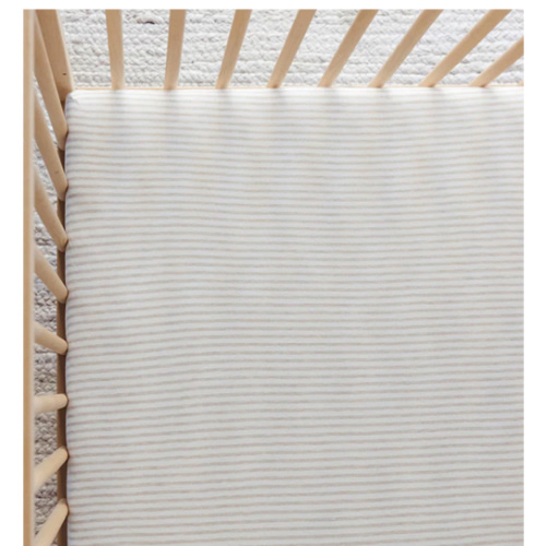 Driftwood Stripe Crib Sheet