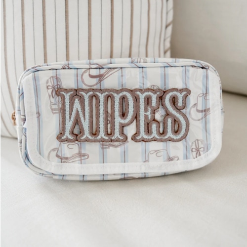 KENZKUSTOMZ - Wipes Pouch - Western Blues Clear Coat Bag