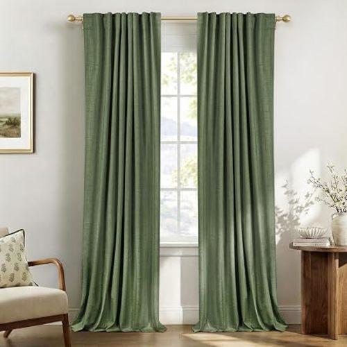 Olive curtains