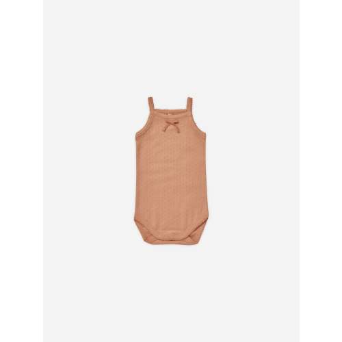 Pointelle Tank Bodysuit || Melon