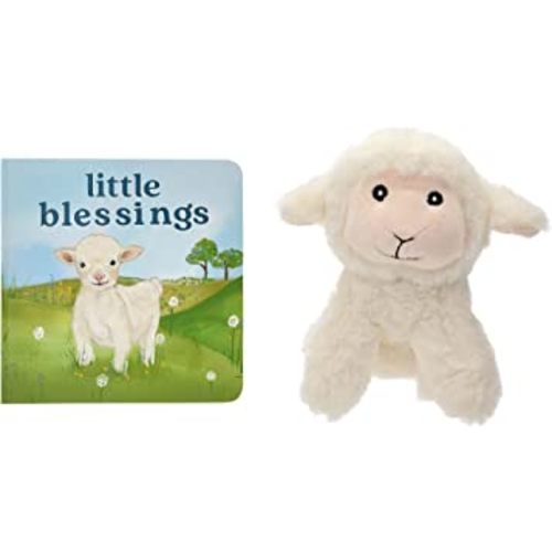Kate & Milo Little Blessing Board Book & Plush Lamb Set, Stuffed Animal and Baby Book, Toddler Gifts, Gift for New and Expecting Parents