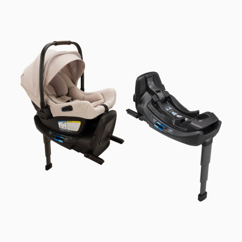 Nuna PIPA aire rx & Car Seat Base Bundle - Biscotti