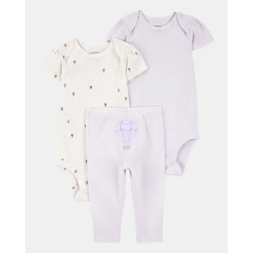 Baby Girl 3-Piece Hot Air Balloon Little Character Set® - Purple | Carter's