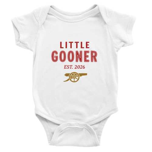 Arsenal Baby Short Sleeve Bodysuit Baby grow (6M/12M/18M)
