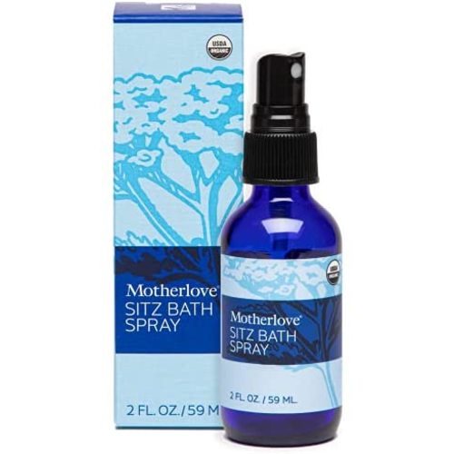 Motherlove Sitz Bath Spray (2oz) Convenient Herbal Mist w/ Witch Hazel for Postpartum Care—Soothes Sore Perineal Muscles & Eases Discomfort After Birth—USDA Organic, Non-GMO, Cruelty-Free