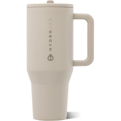 HydroJug Traveler 32oz, Insulated Water Bottle with Handle, Dune