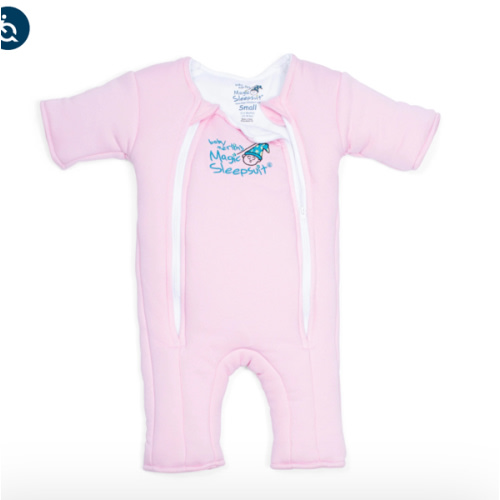 Pink Baby Merlin’s Magic Sleepsuit – Cozy 100% Cotton Baby Sleepwear