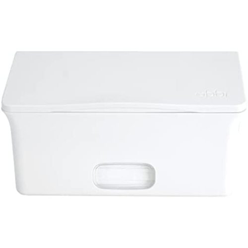 Ubbi Baby Wipes Dispenser | Baby Wipes Case | Baby Wipes Holder with Weighted Plate, Keeps Wipes Fresh and Non-Slip Rubber Feet, White
