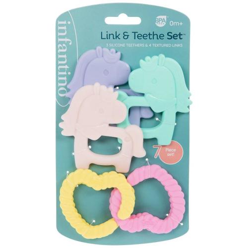 Heart Links & Horse Teether Set