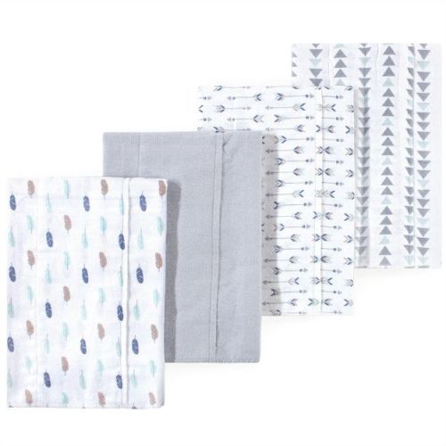 Little Treasure Luvable Friends Flannel Burp Cloths 4pk