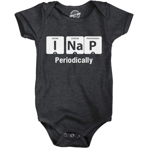 Crazy Dog T-Shirts Creeper I Nap Periodically Baby T Shirt Shower Gift Funny Clothing for Newborn