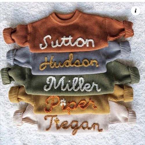 Hand Knitted Personalized Sweater