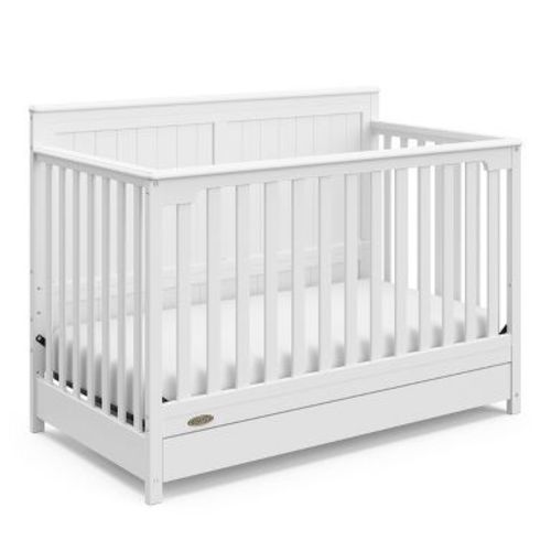 Graco Hadley 5-in-1 Convertible Crib with Drawer White