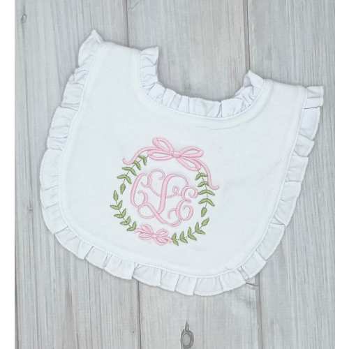 Monogrammed Baby Bib, Personalized Baby Bib, Baby Shower Gift, Personalized Baby Girl Bib, Baby Girl Gift