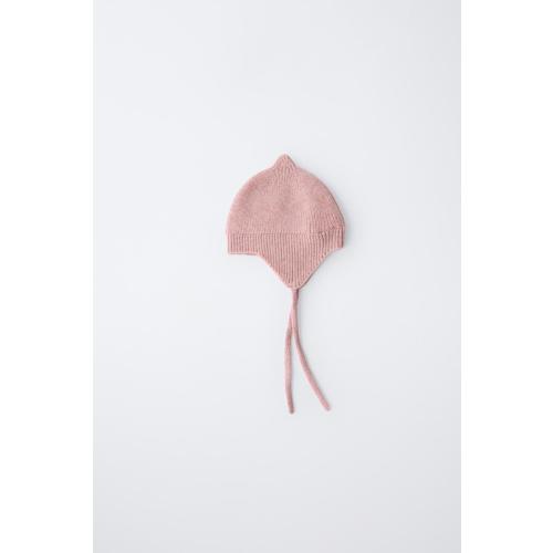 KNIT BONNET WITH WOOL - Pink marl | ZARA United States