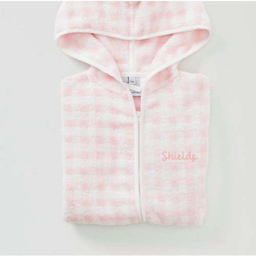 Weezie Kids’ Cover Up - Pink Gingham / select personalization