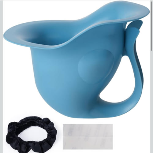 Newborn Baby Potty- The Diaper-Free Solution for Indoor & Outdoor Elimination Communication; Cute Fish Design (Blue)