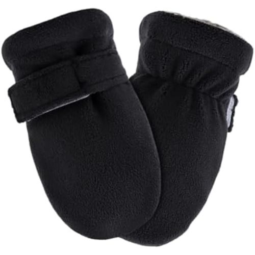 Zsedrut No Scratch Baby Mittens Toddler Infant Fleece Lined Gloves Winter Warm Mitten for Baby Boys Girls