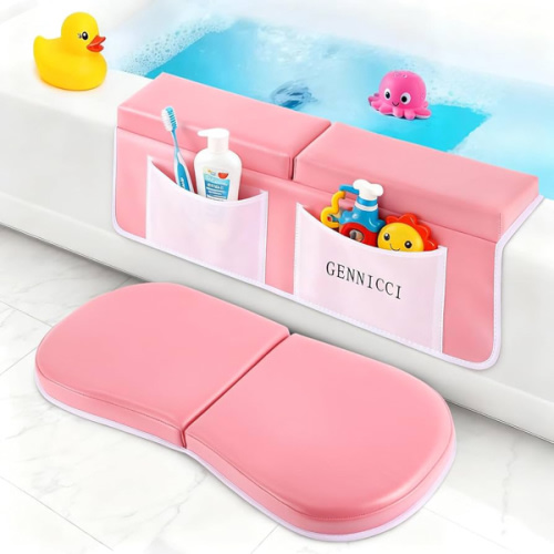 Bath Kneeler and Elbow Kneeling Rest Pad for Toddle Bathing Parents, Extra Thick Kneeling Pad for Kids Bath Time