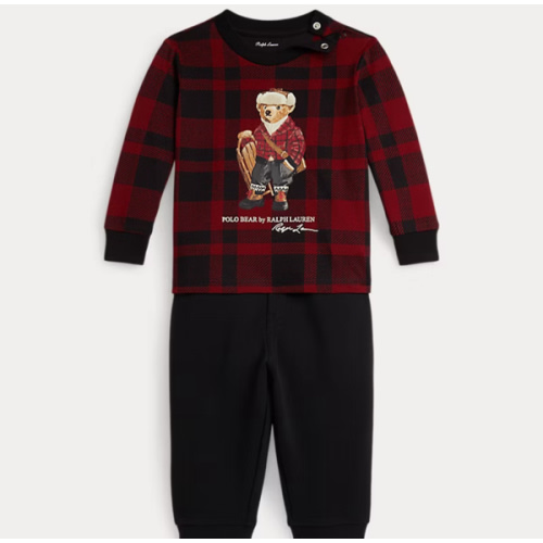 Polo Bear Jersey Tee & Fleece Pant Set