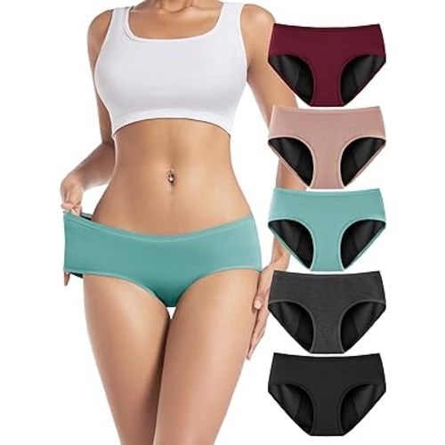 TIICHOO Period Underwear for Women Heavy Flow Leakproof Menstrual Panties