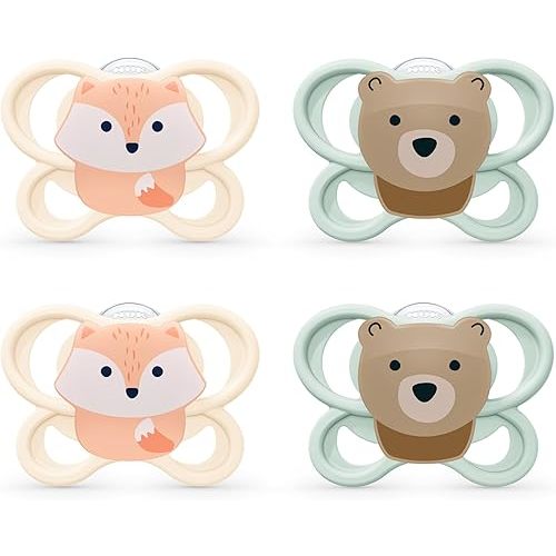 NUK Perfect Match Air Pacifiers, 0-6 Months, 4 Pack