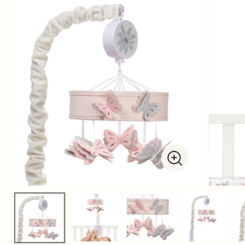 Baby Blooms Musical Baby Crib Mobile