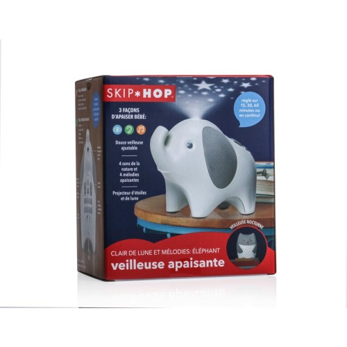 Elephant White Noise Skip Hop Sound & Projection Light Infant Soother