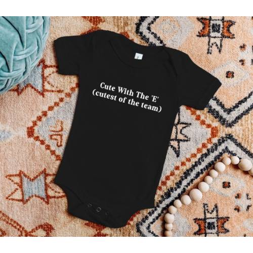 Cute With the 'E' Baby Bobdysuit - Etsy