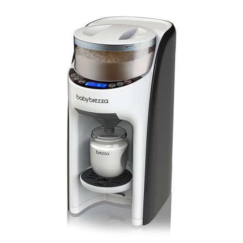 Baby Brezza New and Improved Formula Pro Advanced Formula Dispenser Machine - Automatically Mix a Warm Formula Bottle Instantly - Easily Make Bottle with Automatic Powder Blending, White