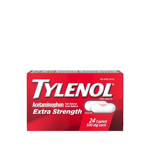 Tylenol Extra Strength Acetaminophen 500 MG Caplets, 24 Count, 100 Count, 200 Count, 50 Count, 225 Count