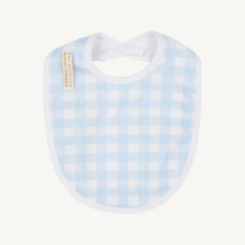 Burp Me Bib - Blue Gingham