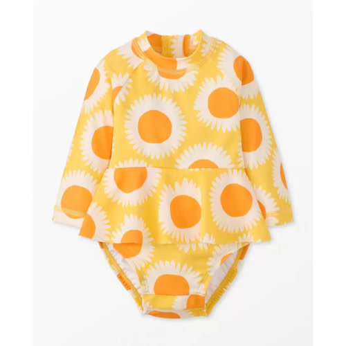 Hanna Andersson Baby Print Skirted Rash Guard Swimsuit