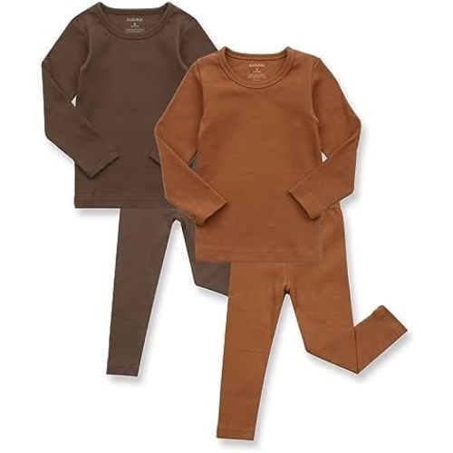 AVAUMA Baby Boys Girls Pajama Set Kids Toddler Snug fit Basic Cotton Sleepwear pjs for Daily