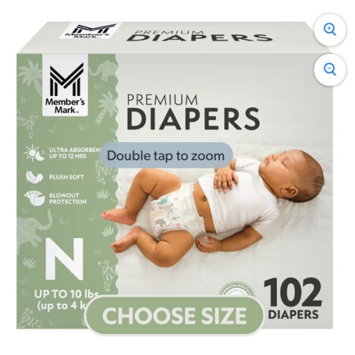 Member's Mark Premium Baby Diapers, Sizes Newborn - 8 - Samsclub.com