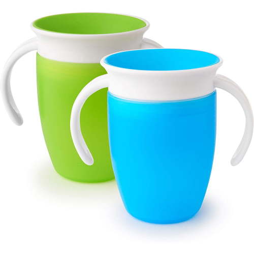 360ᵒ drinking cup with handles, leak-proof, from 6 months, 207 ml (2er Pack)