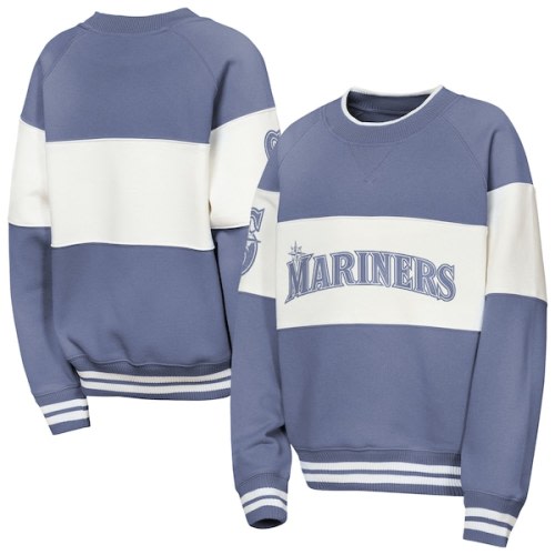 Youth Seattle Mariners Outerstuff Blue Ultimate Pastels On Base Sweatshirt