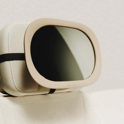 Rear-Facing Baby Car Mirror - Almond Cream