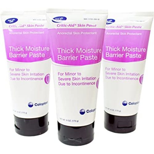 Critic-Aid Skin Paste - Skin Protectant/Barrier Paste 6 oz Tube (Pack of 3)