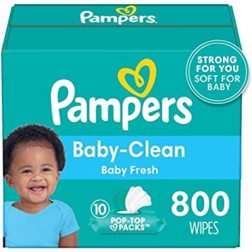 Pampers, Baby Diaper Wipes, Baby Fresh Scent, 10X Pop-Top Packs, 800 Count