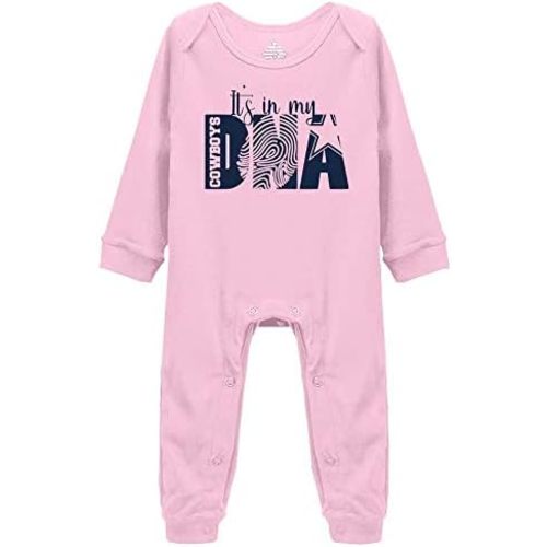 It's in My DNA Cowboys Newborn Playsuit Footed Coverall Baby Crawl Clothes