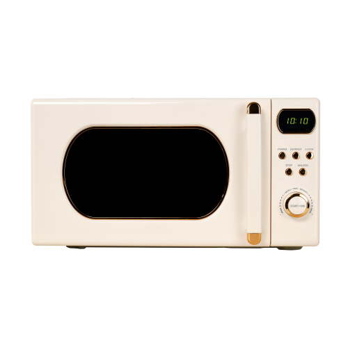 Mainstays Retro Countertop Microwave Oven, 0.7 cu ft, 700 W, Vanilla Dream