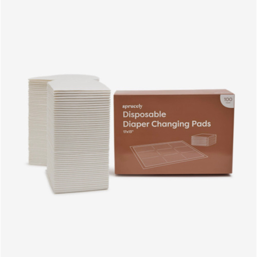 Sprucely Disposable Diaper Changing Pads - 100