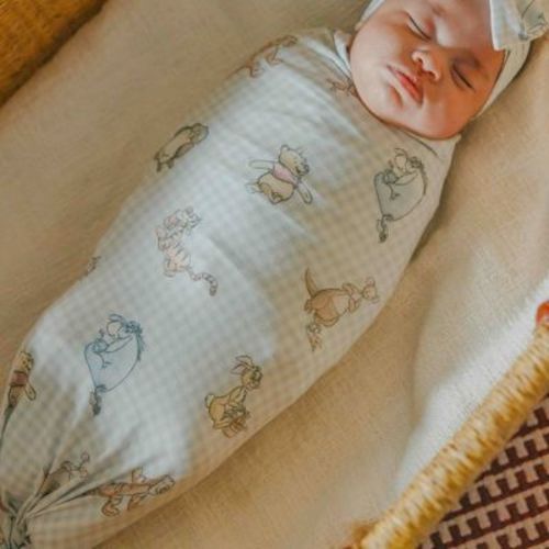 Copper Pearl Knit Swaddle Blanket - Winnie the Pooh & Friends