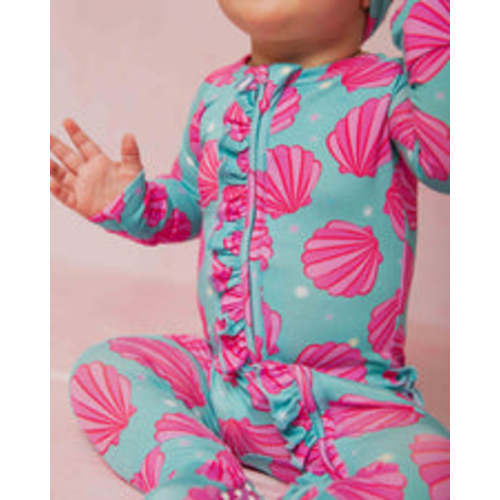 Talk to the Shell Convertible Ruffle Romper