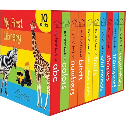 My First Library: Boxset of 10 Board Books for Kids