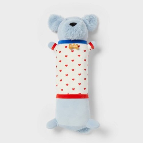 Dog Kids' Long Weighted Plush Throw Pillow Blue - Pillowfort™