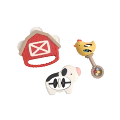 Itzy Ritzy Jamboree™ Newborn Sensory Baby Sound Toy Set - Rattle Maracas Sensory Design, Easy-Grab Shapes for 0-3 Months Little Hands, Ideal Baby Gift - TikTok Shop